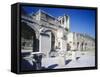 Turkey, Aegean Region, Ancient Ephesus, Gate of Augustus or Gate of Mazaeus and Mithradates-null-Framed Stretched Canvas