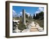 Turkey, Aegean Region, Ancient Ephesus, Stone Paved Way from Theater to Stadium-null-Framed Giclee Print