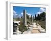 Turkey, Aegean Region, Ancient Ephesus, Stone Paved Way from Theater to Stadium-null-Framed Giclee Print