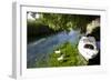 Turkey, Akyaka, Azmak River, Boat and Ducks-Samuel Magal-Framed Photographic Print