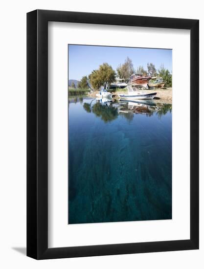 Turkey, Akyaka, Azmak River, Boats-Samuel Magal-Framed Photographic Print