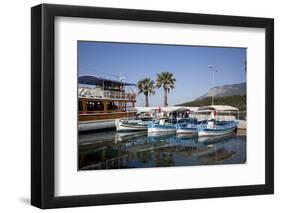 Turkey, Akyaka, Azmak River, Harbour, Boats-Samuel Magal-Framed Photographic Print