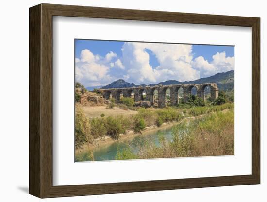 Turkey, Anatolia, Antalya, Aspendos Aqueduct over River Eurmedon.-Emily Wilson-Framed Photographic Print