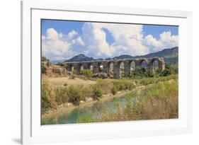 Turkey, Anatolia, Antalya, Aspendos Aqueduct over River Eurmedon.-Emily Wilson-Framed Premium Photographic Print