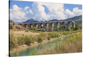 Turkey, Anatolia, Antalya, Aspendos Aqueduct over River Eurmedon.-Emily Wilson-Stretched Canvas