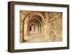 Turkey, Anatolia, Aspendos, 2nd Century Roman theatre. Archways.-Emily Wilson-Framed Photographic Print