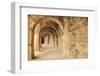 Turkey, Anatolia, Aspendos, 2nd Century Roman theatre. Archways.-Emily Wilson-Framed Photographic Print