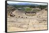 Turkey, Anatolia, Aydin, Theater ruins of Miletus-Emily Wilson-Framed Stretched Canvas