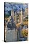 Turkey, Anatolia, Cappadocia, Goreme. 'Fairy Chimneys' in Red Valley.-Emily Wilson-Stretched Canvas