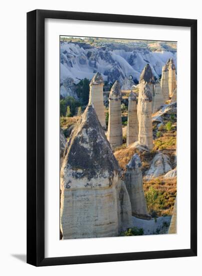 Turkey, Anatolia, Cappadocia, Goreme. 'Fairy Chimneys' in Red Valley.-Emily Wilson-Framed Photographic Print