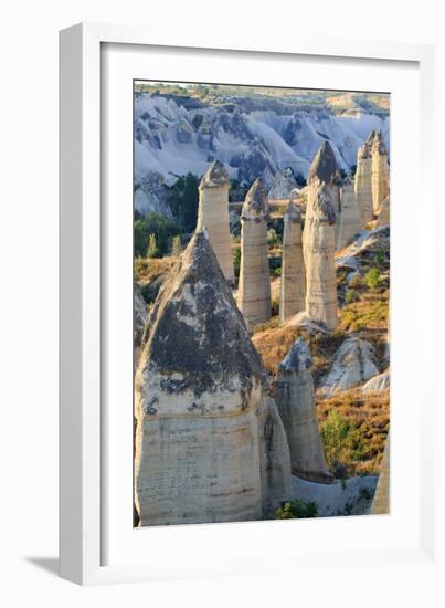 Turkey, Anatolia, Cappadocia, Goreme. 'Fairy Chimneys' in Red Valley.-Emily Wilson-Framed Photographic Print