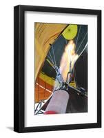 Turkey, Anatolia, Cappadocia, Goreme. Hot air balloon flames.-Emily Wilson-Framed Photographic Print