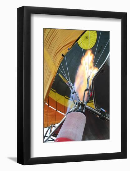 Turkey, Anatolia, Cappadocia, Goreme. Hot air balloon flames.-Emily Wilson-Framed Photographic Print