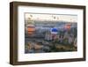 Turkey, Anatolia, Cappadocia, Goreme. Hot air balloons above Red Valley.-Emily Wilson-Framed Photographic Print