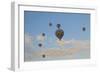 Turkey, Anatolia, Cappadocia, Goreme. Hot air balloons above Red Valley.-Emily Wilson-Framed Photographic Print