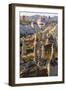 Turkey, Anatolia, Cappadocia, Goreme. Hot air balloons above Red Valley.-Emily Wilson-Framed Photographic Print