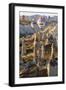 Turkey, Anatolia, Cappadocia, Goreme. Hot air balloons above Red Valley.-Emily Wilson-Framed Photographic Print