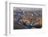 Turkey, Anatolia, Cappadocia, Goreme. Hot air balloons above Red Valley.-Emily Wilson-Framed Photographic Print