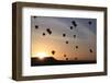 Turkey, Anatolia, Cappadocia, Goreme. Hot air balloons flying above the valley.-Emily Wilson-Framed Photographic Print