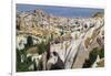 Turkey, Anatolia, Goreme National Park, Uchisar village and Pidgeon Valley rock.-Emily Wilson-Framed Photographic Print