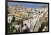 Turkey, Anatolia, Goreme National Park, Uchisar village and Pidgeon Valley rock.-Emily Wilson-Framed Photographic Print