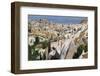 Turkey, Anatolia, Goreme National Park, Uchisar village and Pidgeon Valley rock.-Emily Wilson-Framed Photographic Print