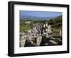 Turkey, Ancient Ephesus, View of Curetes Way from Greek City Hall 'Prytaneum'-null-Framed Giclee Print
