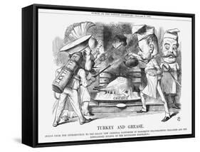 Turkey and Grease, 1869-John Tenniel-Framed Stretched Canvas