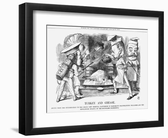 Turkey and Grease, 1869-John Tenniel-Framed Giclee Print