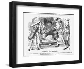 Turkey and Grease, 1869-John Tenniel-Framed Giclee Print