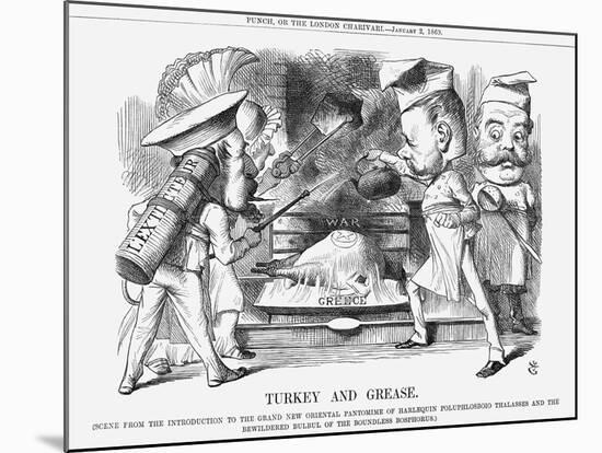 Turkey and Grease, 1869-John Tenniel-Mounted Giclee Print