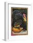 Turkey and Pumpkin-null-Framed Photographic Print