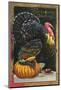 Turkey and Pumpkin-null-Mounted Photographic Print