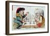 Turkey and Russia Playing a Game of Strategy, from Le Perroquet, 1877-null-Framed Giclee Print