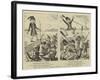 Turkey and the Powers, Roumanian Caricatures of the Proposed Naval Demonstration-null-Framed Giclee Print