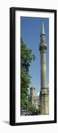 Turkey. Antalya. Old City Center. Minaret of Tekeli Pasa Mosque (18th Century) and Clock Tower. Med-null-Framed Photographic Print