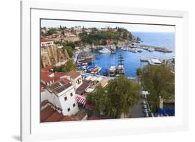 Turkey, Antalya, Southwest Mediterranean coast bordered by the Taurus Mountains.-Emily Wilson-Framed Photographic Print