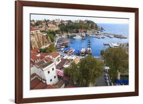 Turkey, Antalya, Southwest Mediterranean coast bordered by the Taurus Mountains.-Emily Wilson-Framed Photographic Print