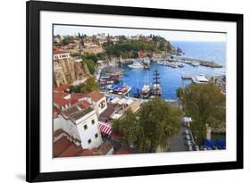 Turkey, Antalya, Southwest Mediterranean coast bordered by the Taurus Mountains.-Emily Wilson-Framed Photographic Print