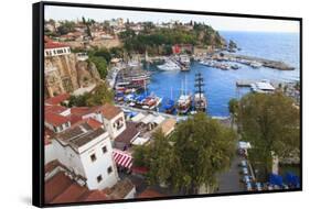 Turkey, Antalya, Southwest Mediterranean coast bordered by the Taurus Mountains.-Emily Wilson-Framed Stretched Canvas