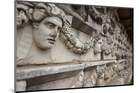 Turkey, Aphrodisias, Sebasteion, Wall Reliefs, Theatrical Masks-Samuel Magal-Mounted Photographic Print