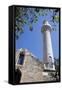 Turkey, Bodrum, Castle, Mosque Minaret-Samuel Magal-Framed Stretched Canvas