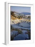 Turkey, Bodrum, View of Antique Theater and Castle-Ali Kabas-Framed Photographic Print