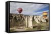 Turkey, Cappadocia, Goreme Valley, Hot Air Balloons-Samuel Magal-Framed Stretched Canvas