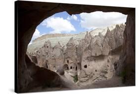 Turkey, Cappadocia, Goreme Valley, Zelve, Open Air Museum, Rock Dwelling-Samuel Magal-Stretched Canvas