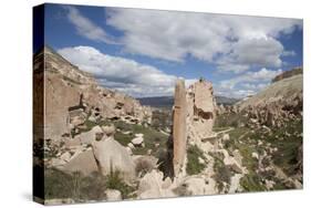 Turkey, Cappadocia, Goreme Valley, Zelve, Open Air Museum, Rock Dwelling-Samuel Magal-Stretched Canvas