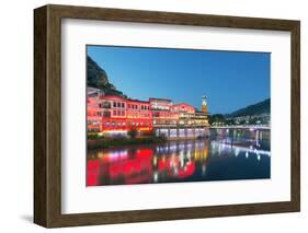 Turkey, Central Anatolia, Amasya, Hatuniye Mahallesi Historic Neighbourhood on the River Yesilirmak-Christian Kober-Framed Photographic Print