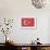 Turkey Country Flag - Barnwood Painting-Lantern Press-Framed Art Print displayed on a wall