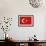Turkey Country Flag - Letterpress-Lantern Press-Framed Art Print displayed on a wall