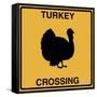 Turkey Crossing-Tina Lavoie-Framed Stretched Canvas